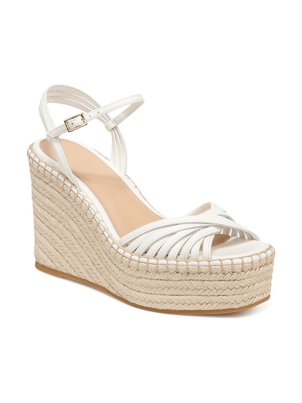 Veronica Beard Ravina Ankle Strap Espadrille Platform Wedge Sandals